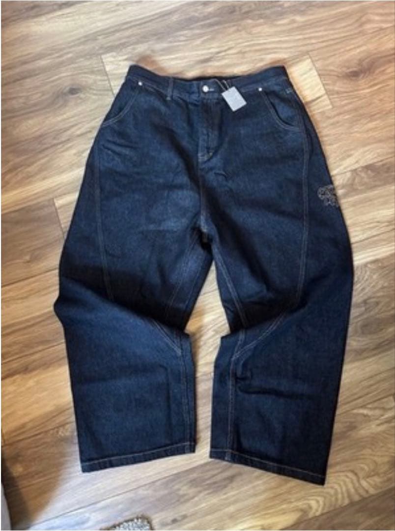 Mertra Big Step Black Denim Jeans