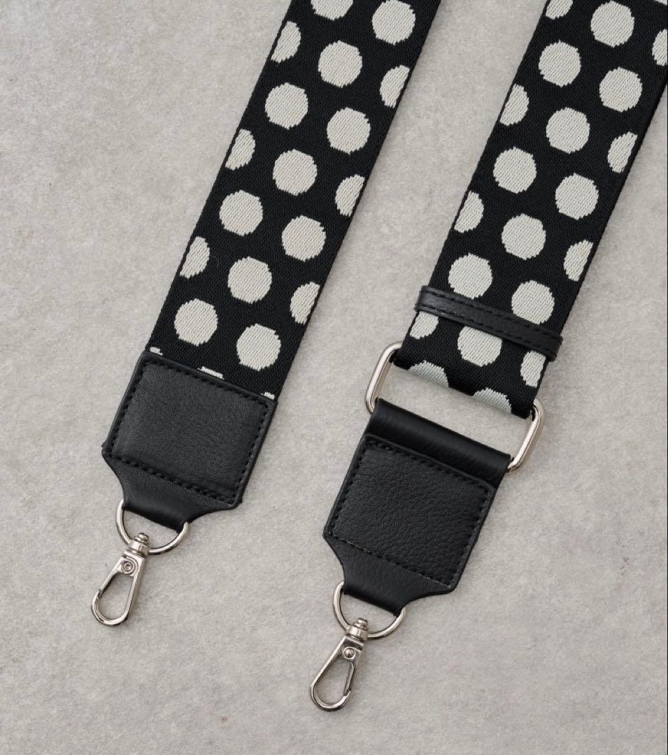 新品・未使用品】Beardsley ショルダーベルト（ブラック・ドット柄