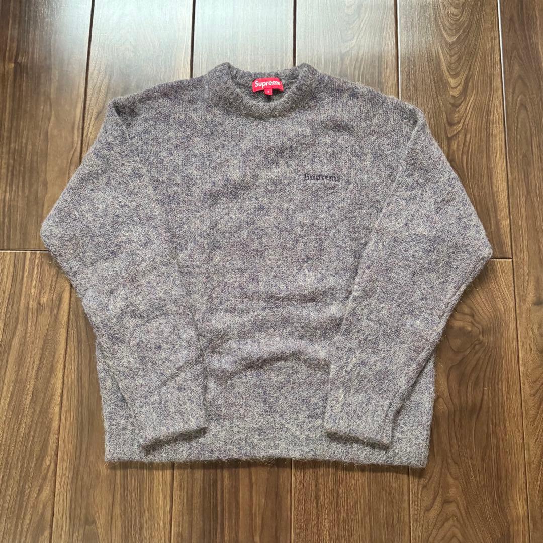 ⭐️極美品⭐️Supreme シュプリーム モヘア セーター パープル モヘアニット Supreme シュプリーム モヘア セーター パープル モヘアニット