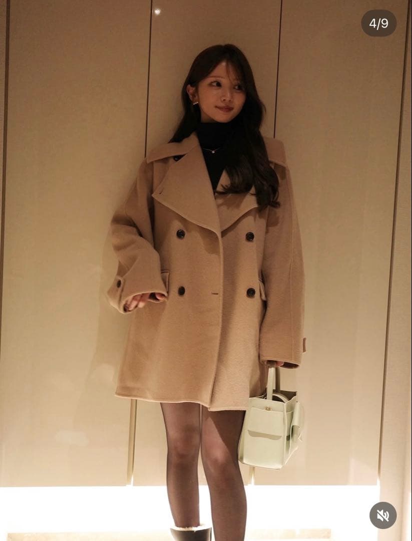 新品・タグ付き＊FRAY I.D ウールリバーミドルAラインコートCML - メルカリ