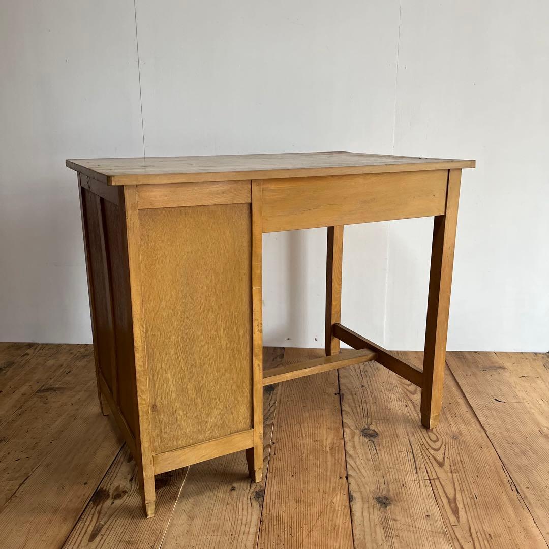 アンティーク 片袖机 デスク テーブル モダン レトロ 《送料込み》