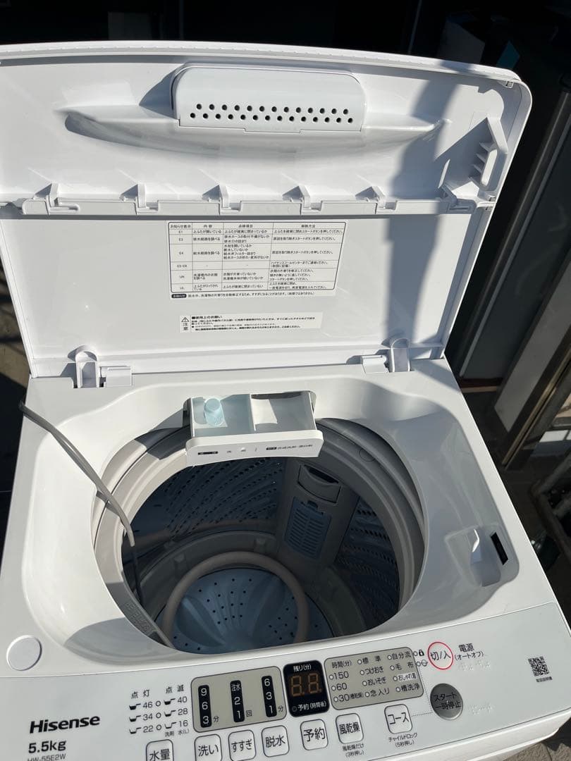 ハイセンス 全自動洗濯機 HW-55E2W 2023年製 5.5kg 高年式　T