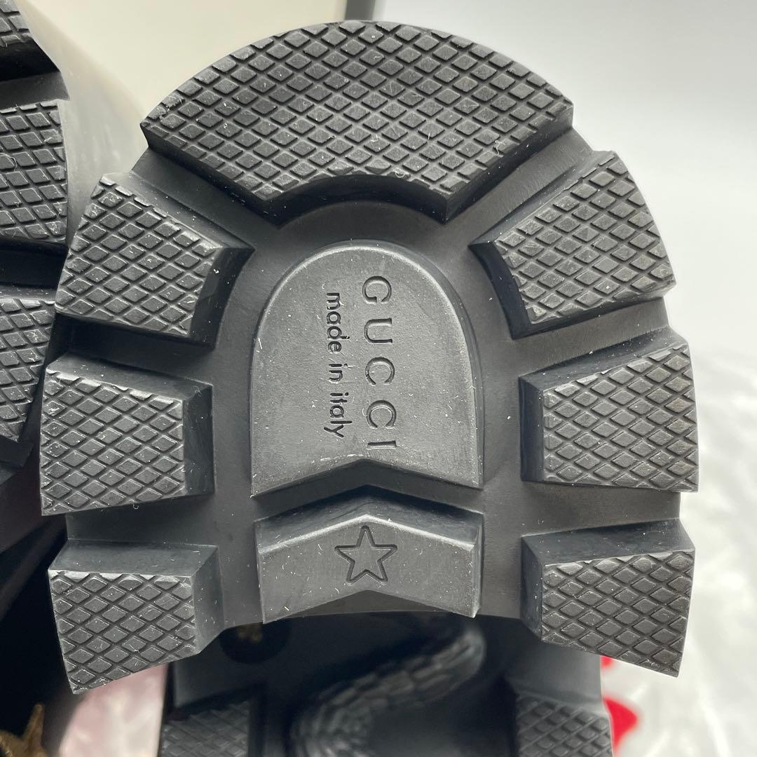 M52】美品 GUCCI グッチ コンバットブーツ ハチ スター レザー - メルカリ