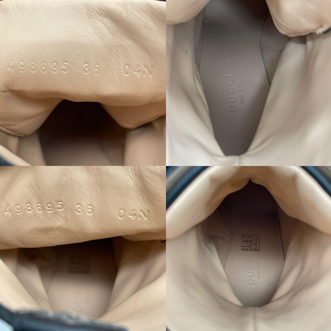 M52】美品 GUCCI グッチ コンバットブーツ ハチ スター レザー - メルカリ