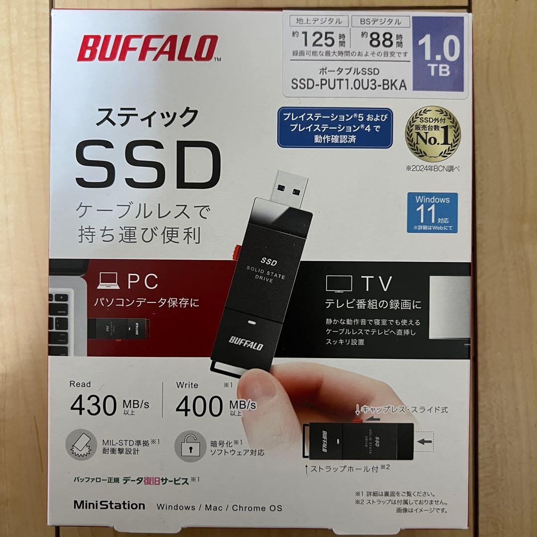 BUFFALO SSD-PUT1.0U3-BKA 1TB - メルカリ