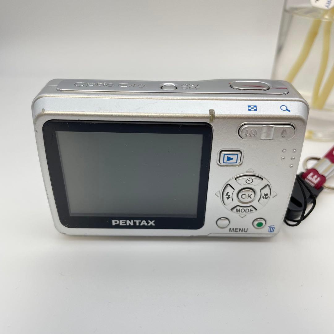 スマホ転送OK✨PENTAX Optio E40✨動作確認済 単三電池 可愛い♪