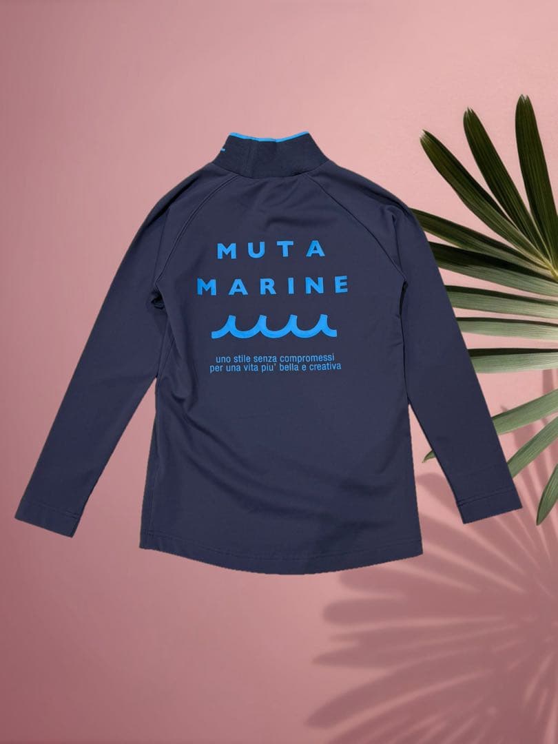 新品】ムータマリン ゴルフ 裏起毛 モックネック グレー Sサイズ