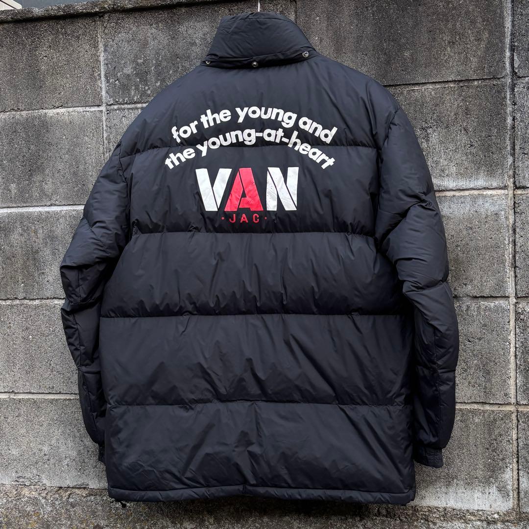 VAN JAC ヴァンジャック ダウンジャケット 両面 ブラック 黒 - メルカリ