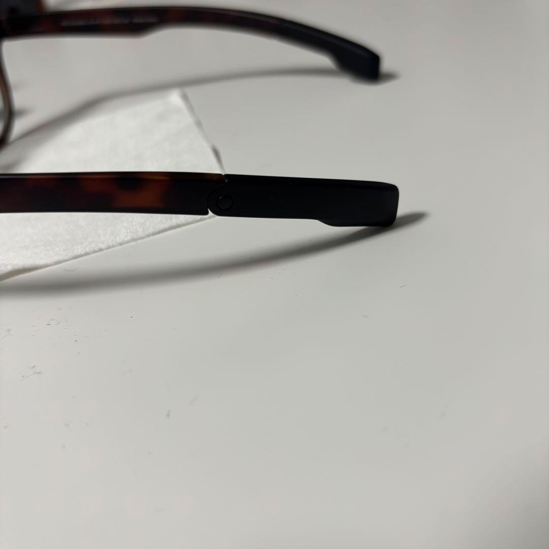 新品　JINS ボストン型メガネ ブラウン　-3.0 可視光調光加工済み