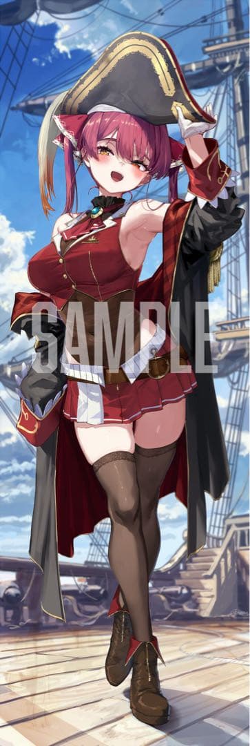 c107 あかさあい 宝鐘マリン 等身大タペストリー - メルカリ