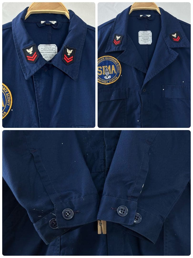 米軍 海軍 USNAVY ユーティリティカバーオール つなぎ ミリタリーS40