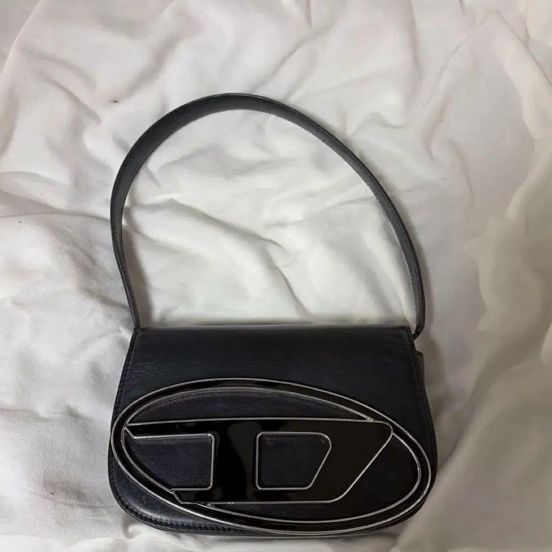DIESEL ショルダーバック☆.*˚ レザー 中古・古着通販】DIESEL (ディーゼル) メッシュレザーショルダーバッグ