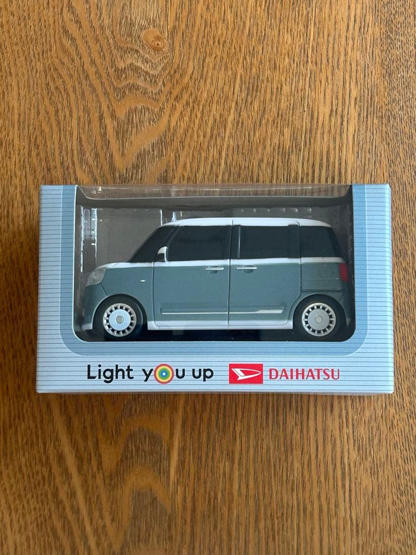 ダイハツ ムーヴキャンバス プルバックカー レイクブルー ミニカー