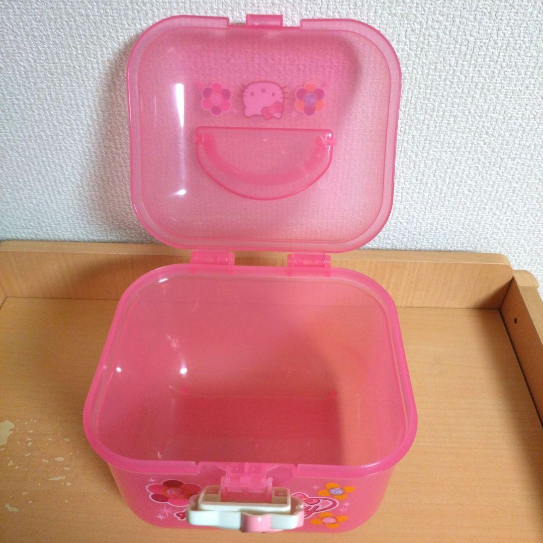 ハローキティ 収納ケース プラスティックケース 小物入れ レア - メルカリ