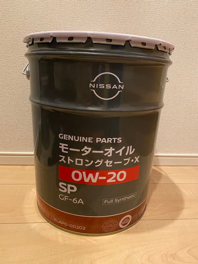 日産 エンジンオイル 0w-20 20L モーターオイル ストロングセーブ・X
