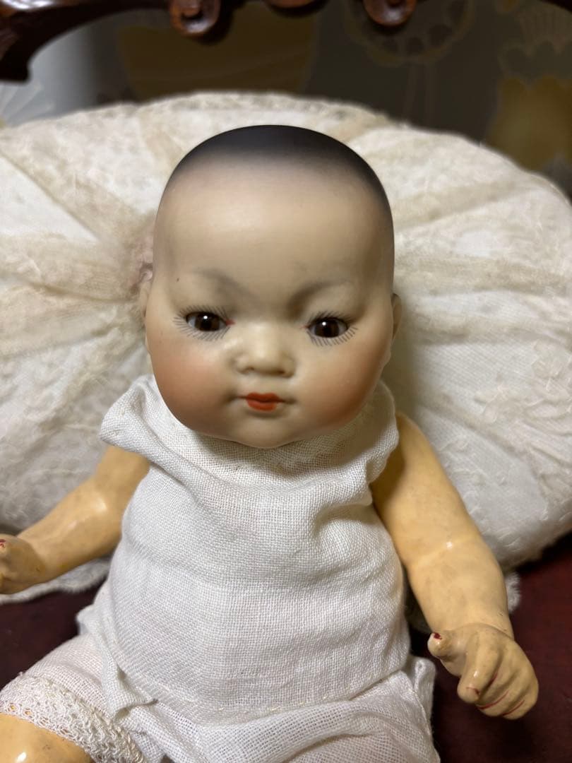 アンティークビスクドール アーモンドマルセル オリエンタルベビー
