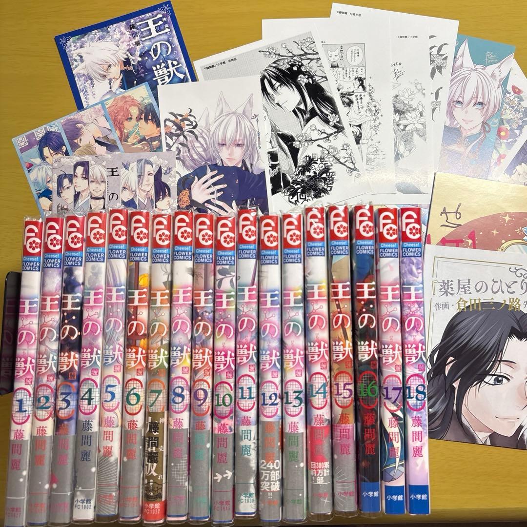 初版・特典付き】王の獣 藤間麗 全巻セット（1〜18巻） - メルカリ