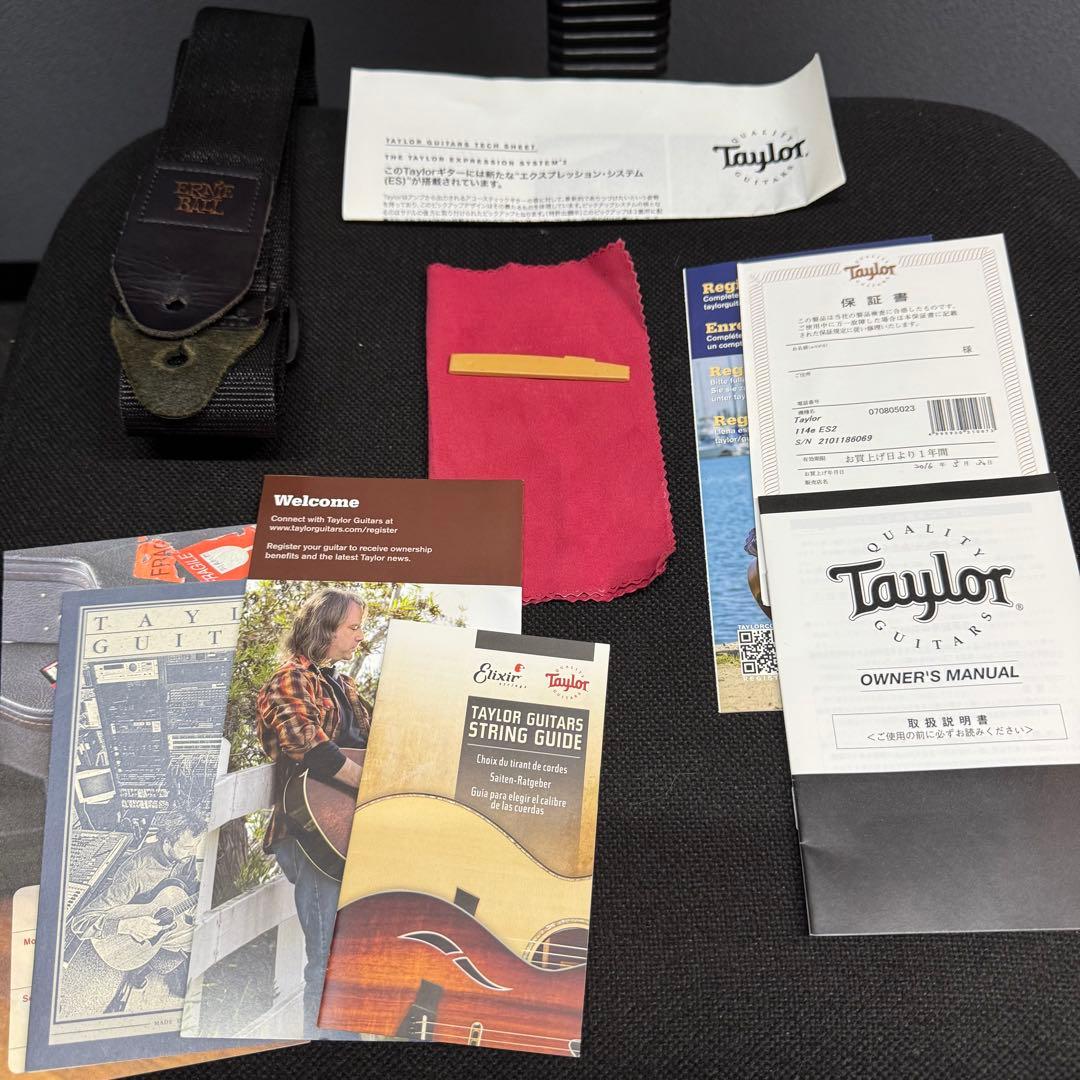 ノン様 Taylor 114e ES2 (エレアコ) 美品 ※純正ハードケース付 - メルカリ
