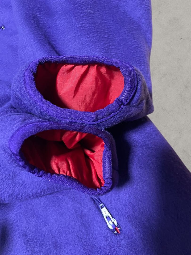 90s OLD GAP グリセード ナイロンジャケット リバーシブル 赤/紫