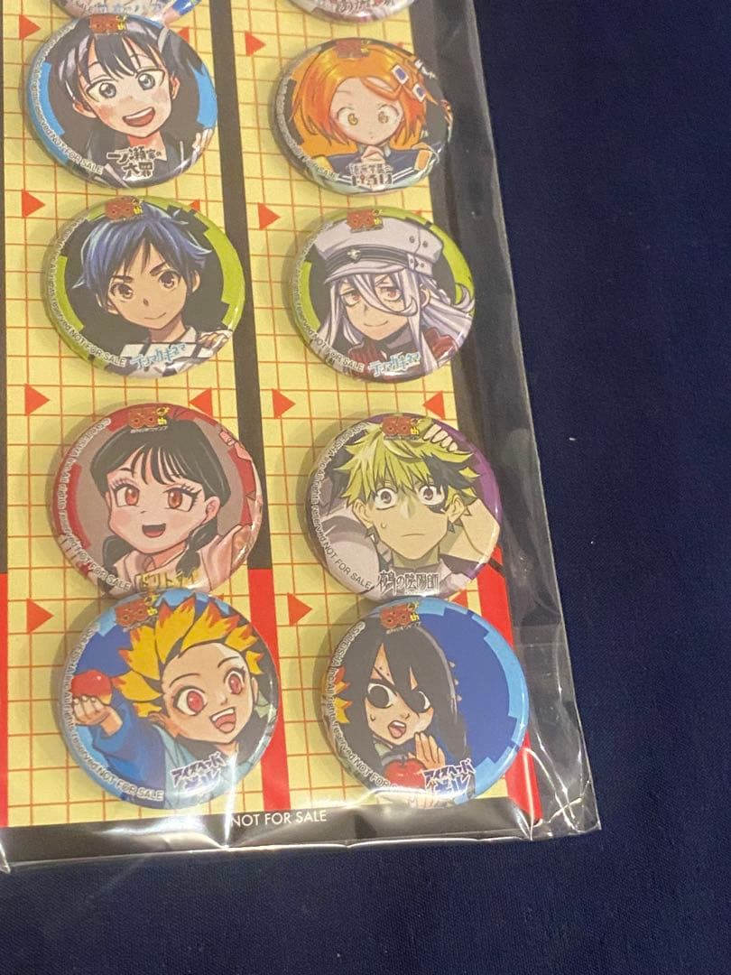 週刊少年ジャンプ 55周年記念 キャラクター 缶バッジセット - メルカリ