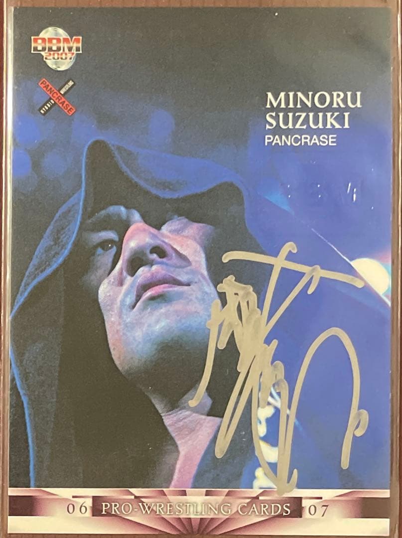 BBM2007 プロレス 鈴木みのる 直書き直筆サインカード 100枚限定