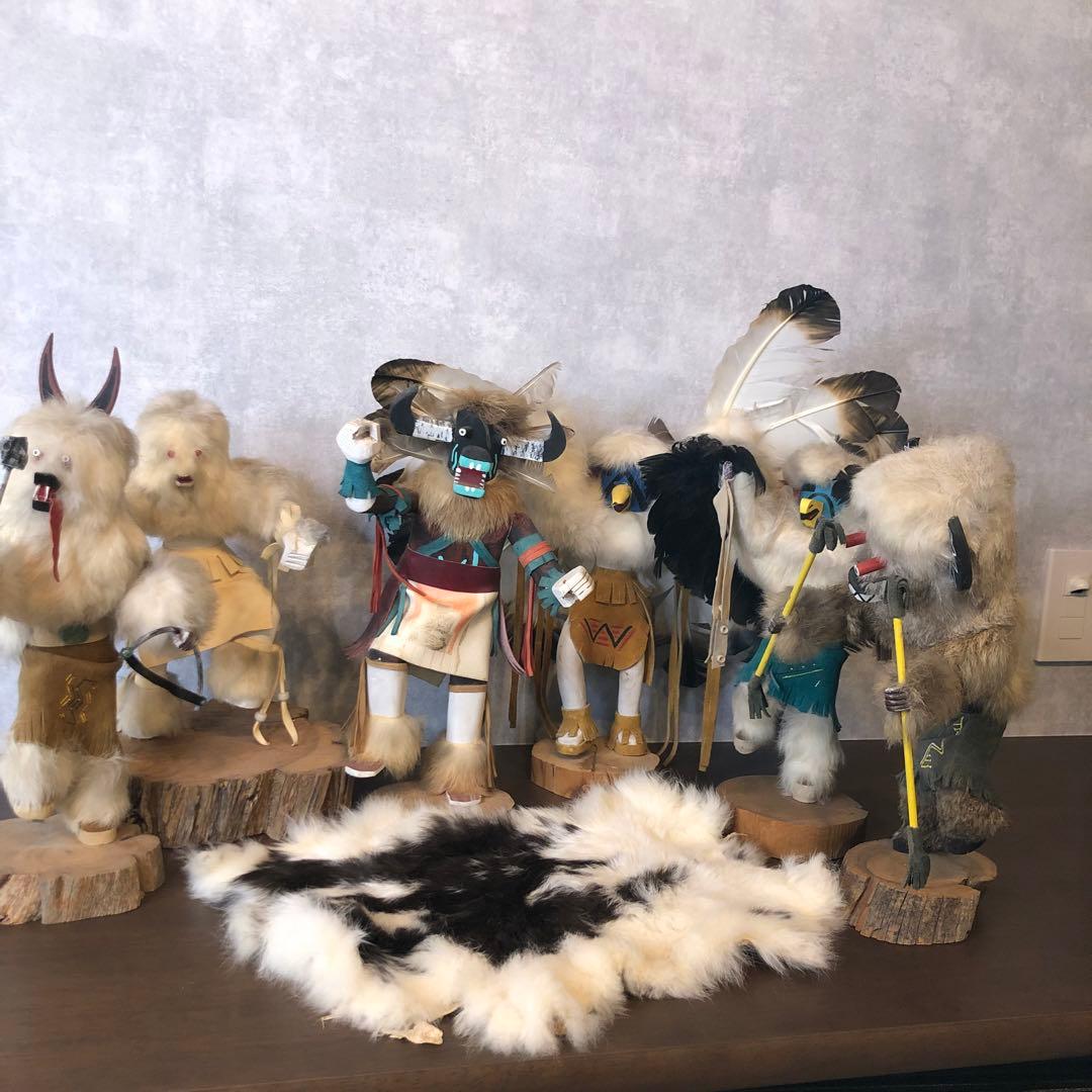 アンティーク カチナドール オルグ カチーナ ナホバ族 ホピ族 人形