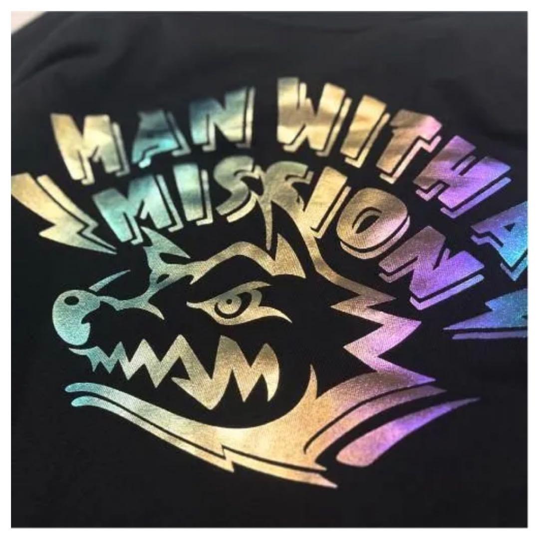 マンウィズ Too many ゴッツ ロンT（ブラック×ホログラム） XL - メルカリ