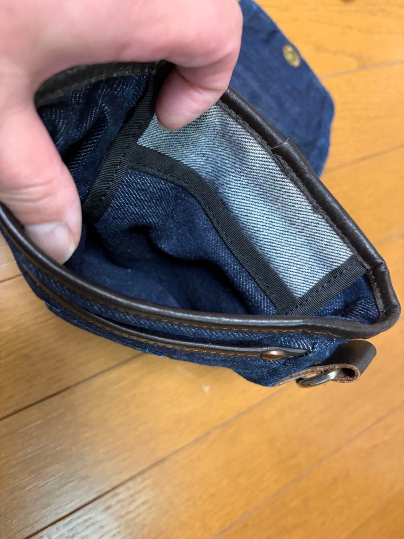 EVISU／デニム×レザー／ミニショルダー／バッグ／希少 - メルカリ