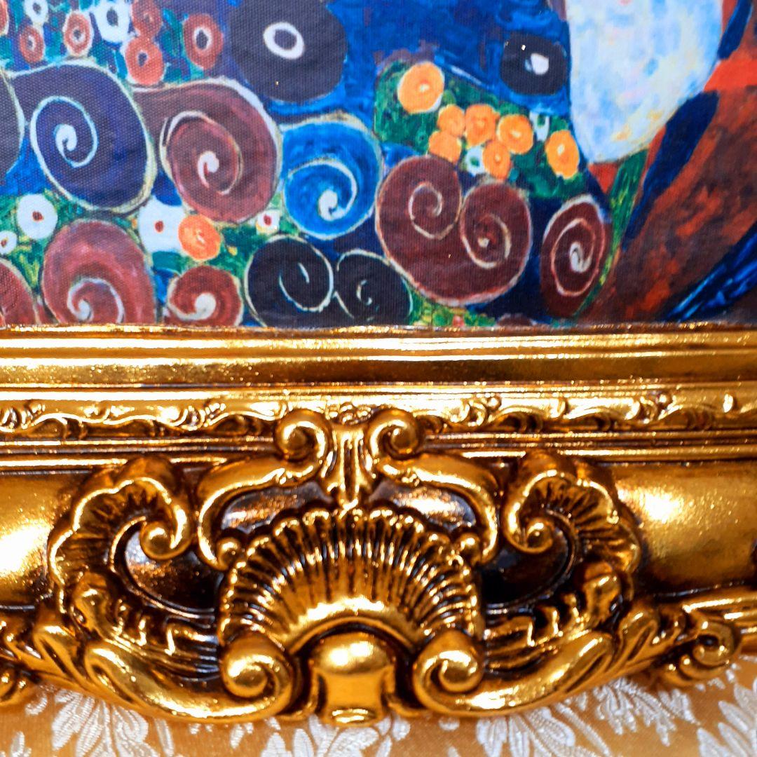 グスタフクリムト作画 TheMaiden 良質キャンバス 豪華 金箔額絵 - メルカリ