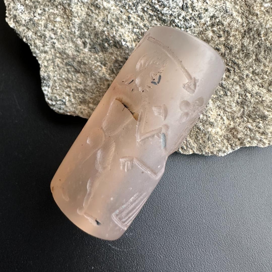 筒印章 古代メソポタミア文明 英雄と怪物 スタンプ パワーストーン 1494