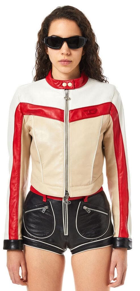 未使用 定価22万 ディーゼル Dロゴ ライダース レザージャケット