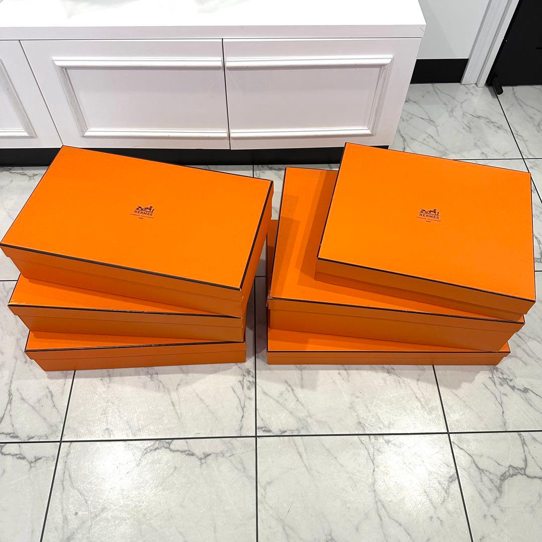 HERMES エルメス オレンジ 空箱 6個セット 正規品 衣類 収納 ギフト