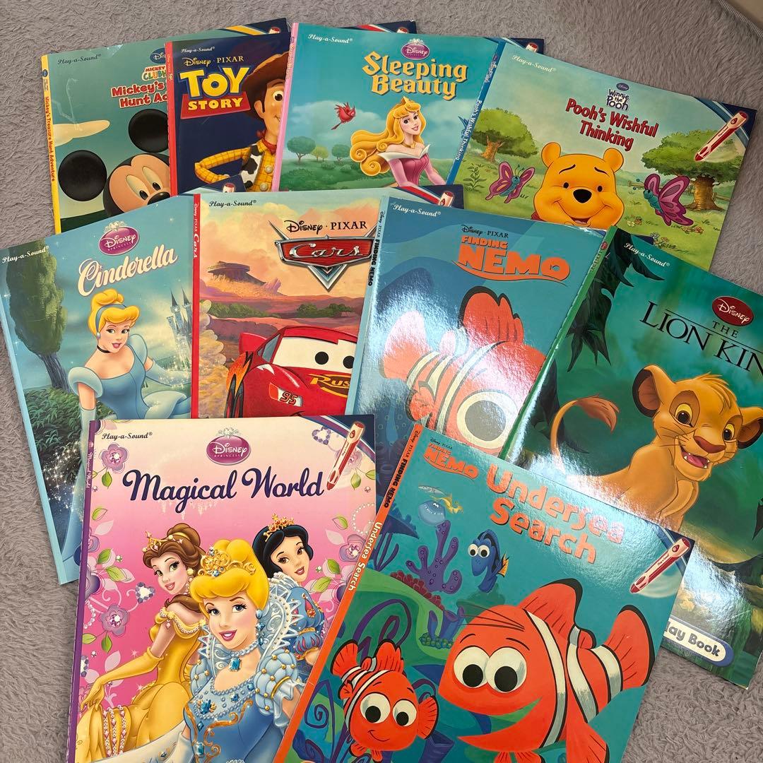 ディズニー英語タッチペンと絵本10冊 - メルカリ