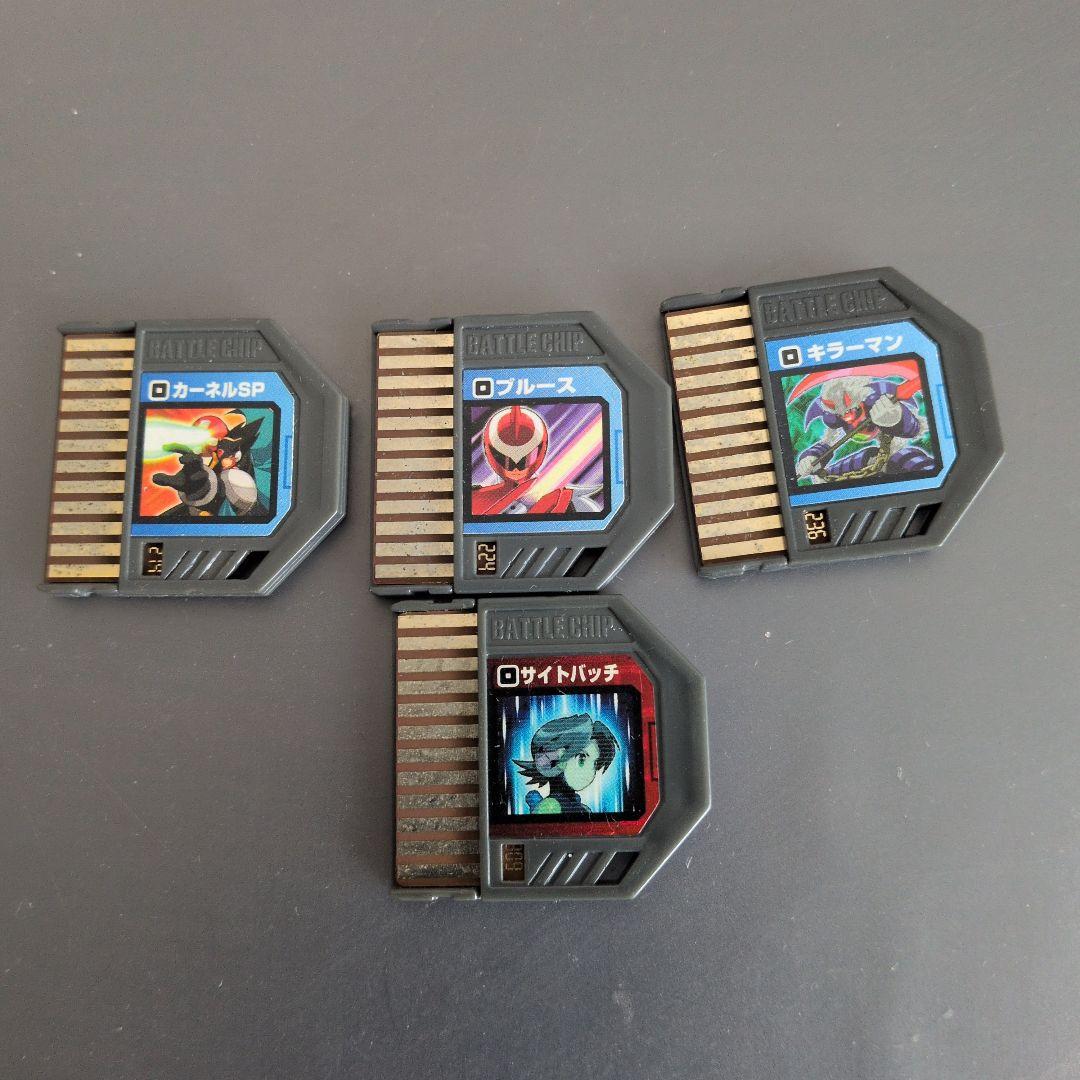 当時物 ロックマンエグゼバトルチップ 12枚セットサイトバッチ等 ※動作