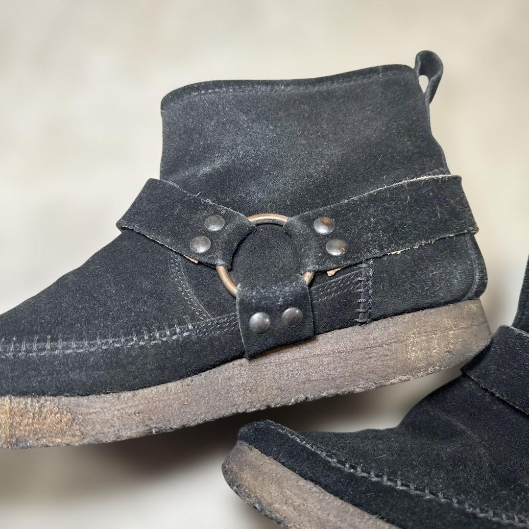 NUMBER (N)INE【40】スエード リング ハーネスブーツ 黒 - メルカリ