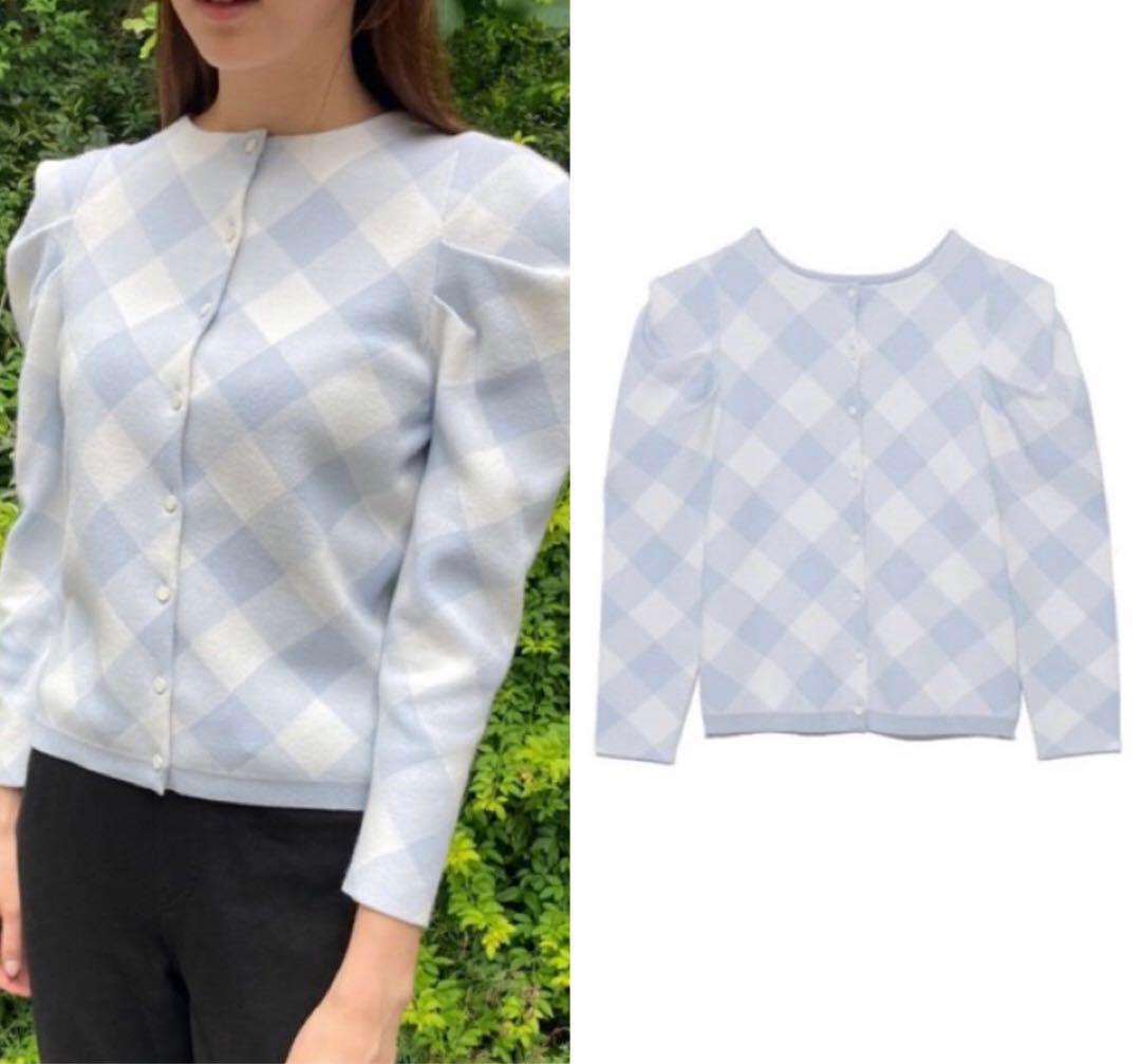 Ririka様専用 セルフォード CELFORD チェックジャガードカーディガン