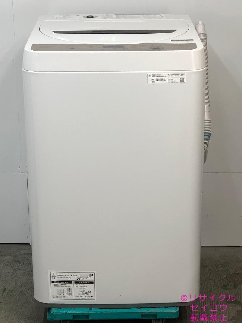 【中古】シャープ洗濯機 6Kg 2023年式2601251633 楽天市場】洗濯機 シャープ 穴なしの通販