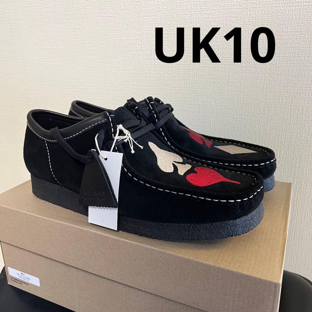 Stussy Clarks ワラビー トランプ 刺繍 ブラック ブーツ - メルカリ