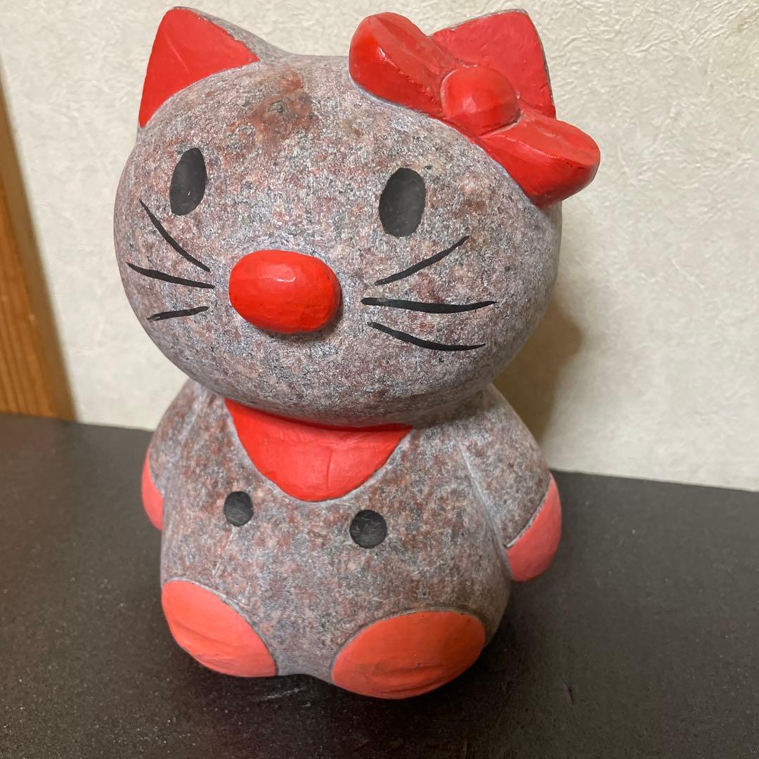 石像　ハローキティ　キティ　置物　インテリア　値下げ キティちゃんの石像 めっちゃ値下げ！キティー 石像 一点物！ 早い者