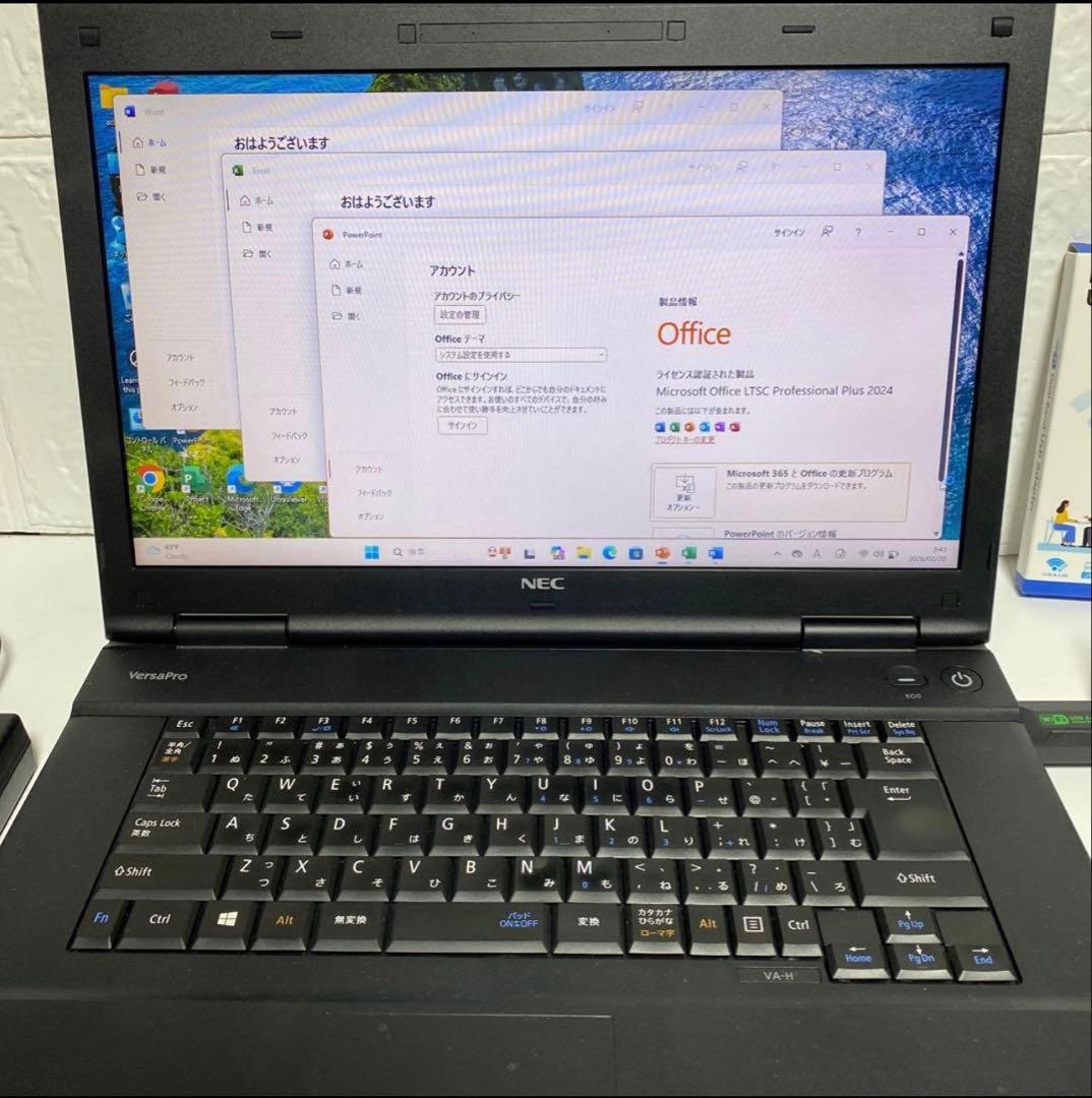 Windows11オフィス付き高速起動SSD NEC VersaproノートPC - メルカリ