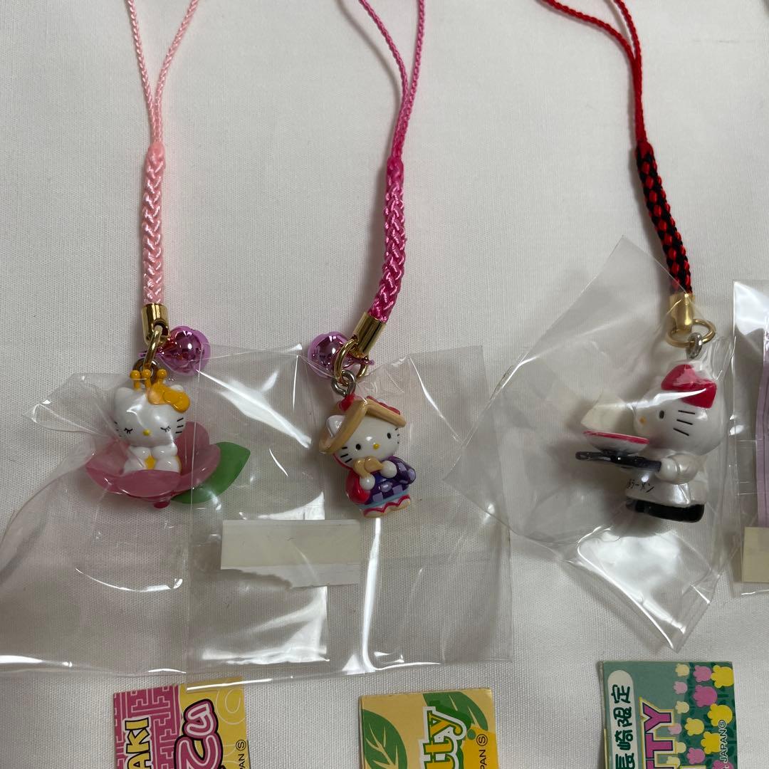 新品◇ハローキティ ご当地キティ 根付けストラップ 九州 10個セット