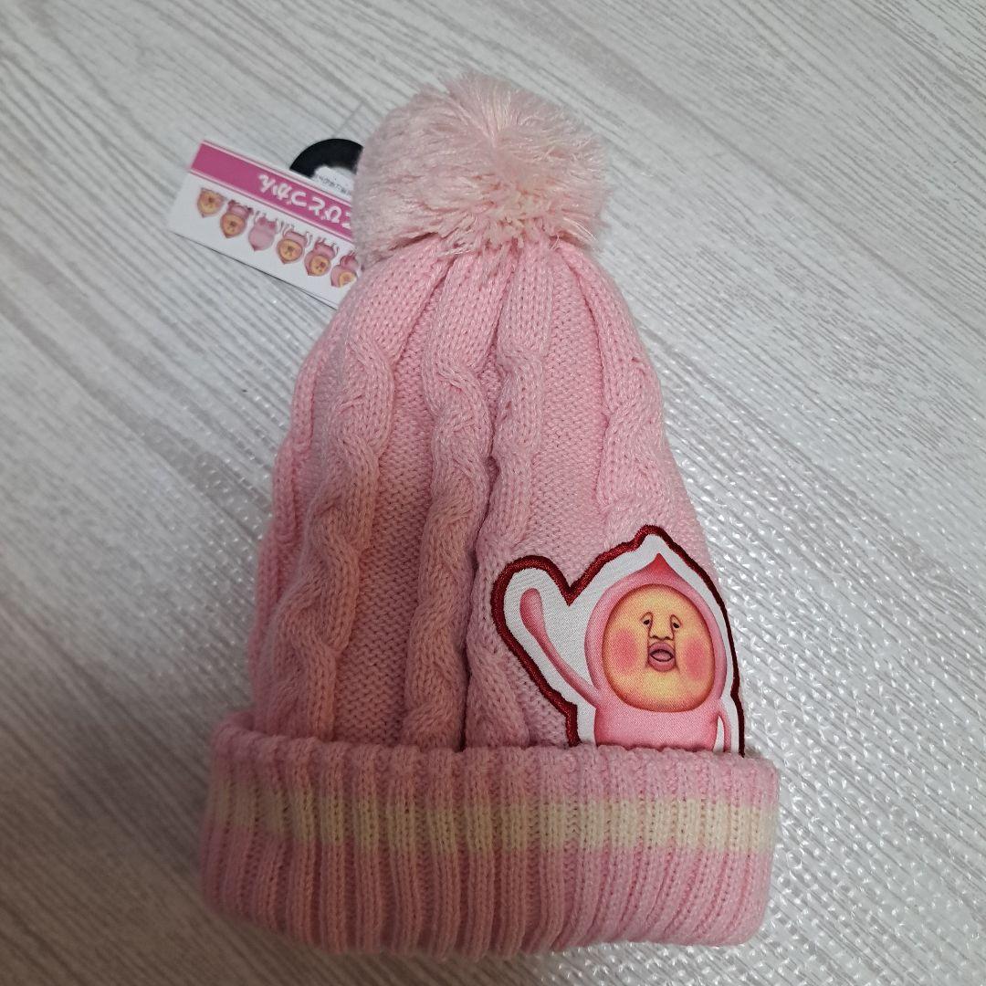 カクレモモジリ 48センチ ニット帽 キッズ ベビー ピンク - メルカリ
