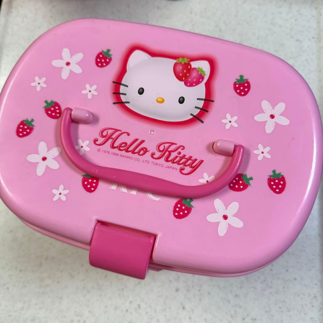 キティ ハローキティ ケンタッキー バスケット ケース レトロ 当時物
