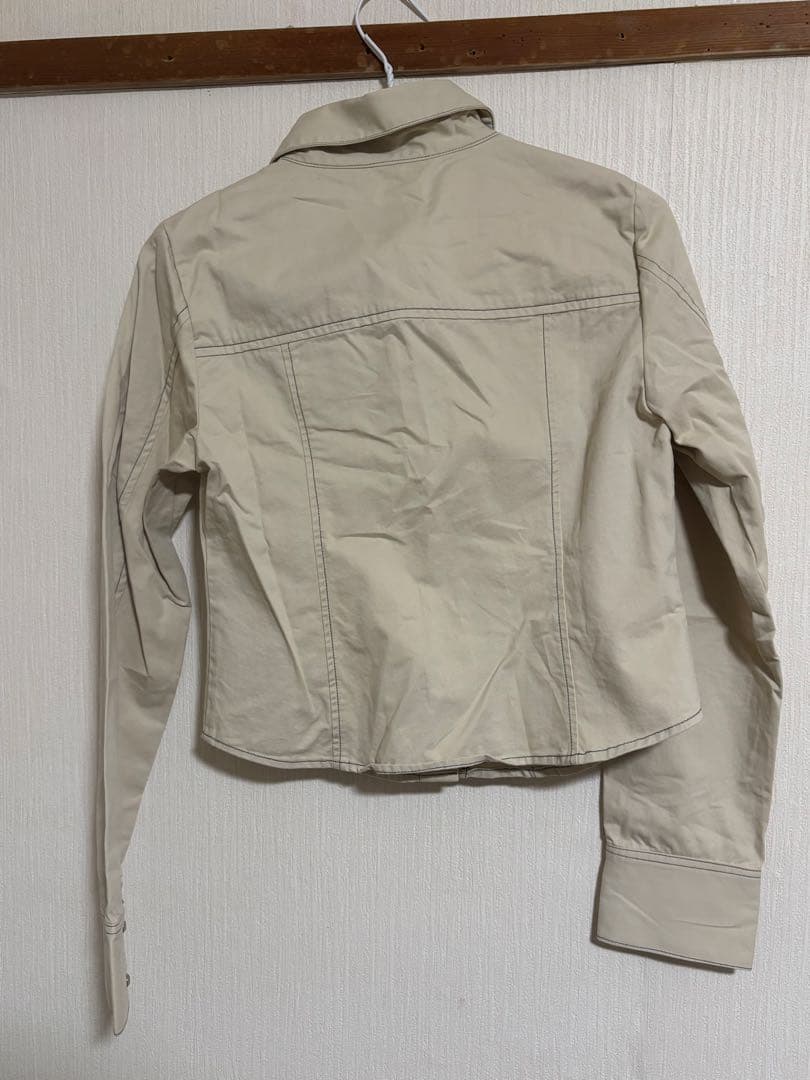 LAGUA GEM EYELET POCKET COMPACTシャツ アイボリー - メルカリ