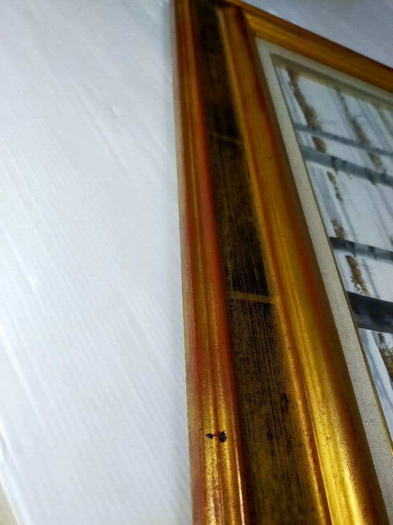 希少】若井良一「 雪の白樺林 」 大作 油彩 元三軌会員、文部大臣奨賞