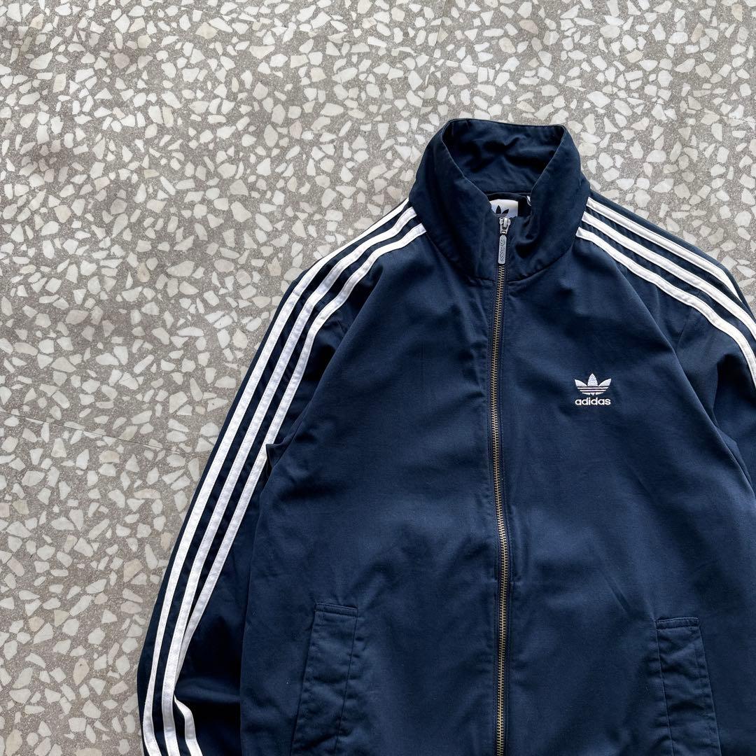 トラックジャケット】adidasジップ刻印刺繍ロゴ古着常田大希長袖