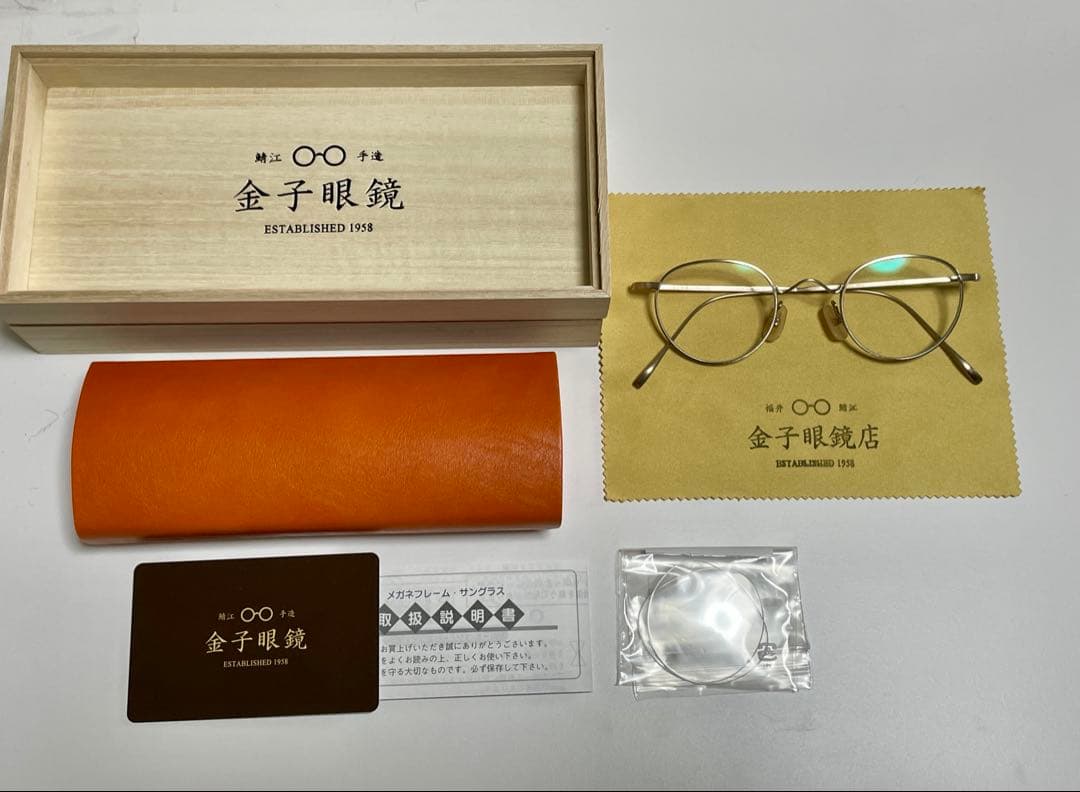 値下‼️未使用金子眼鏡人気ビンテージKV-47L BWG2 伊達ブルーライトカット