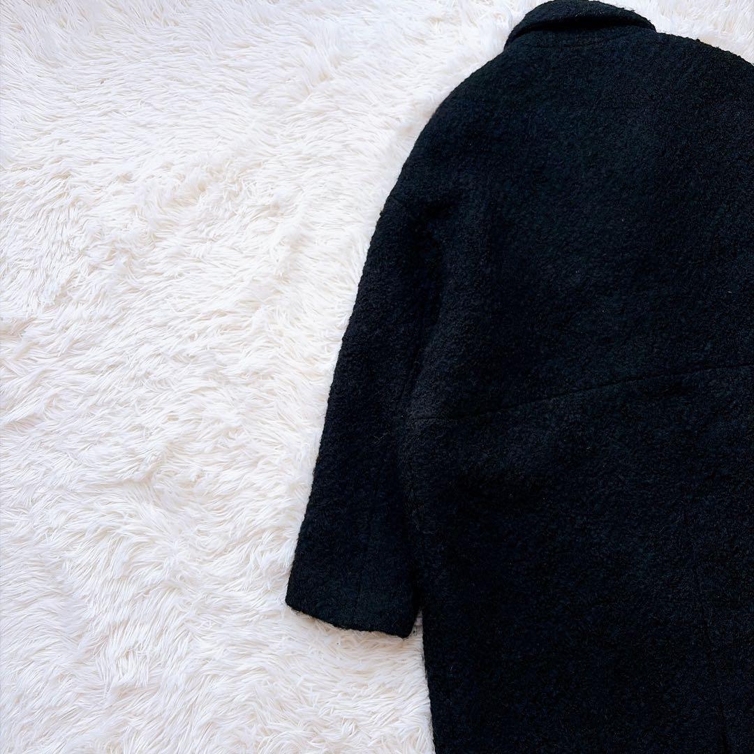 CLANE クラネ ウール ボアロングチェスターコート マキシ丈