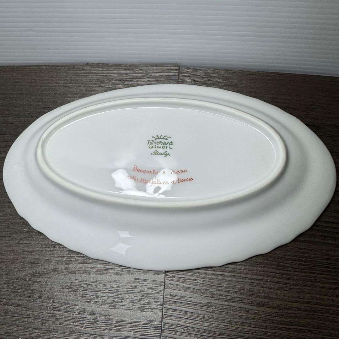 リチャードジノリ プレート 皿 ハンドペイント 高級 ローズブーケ