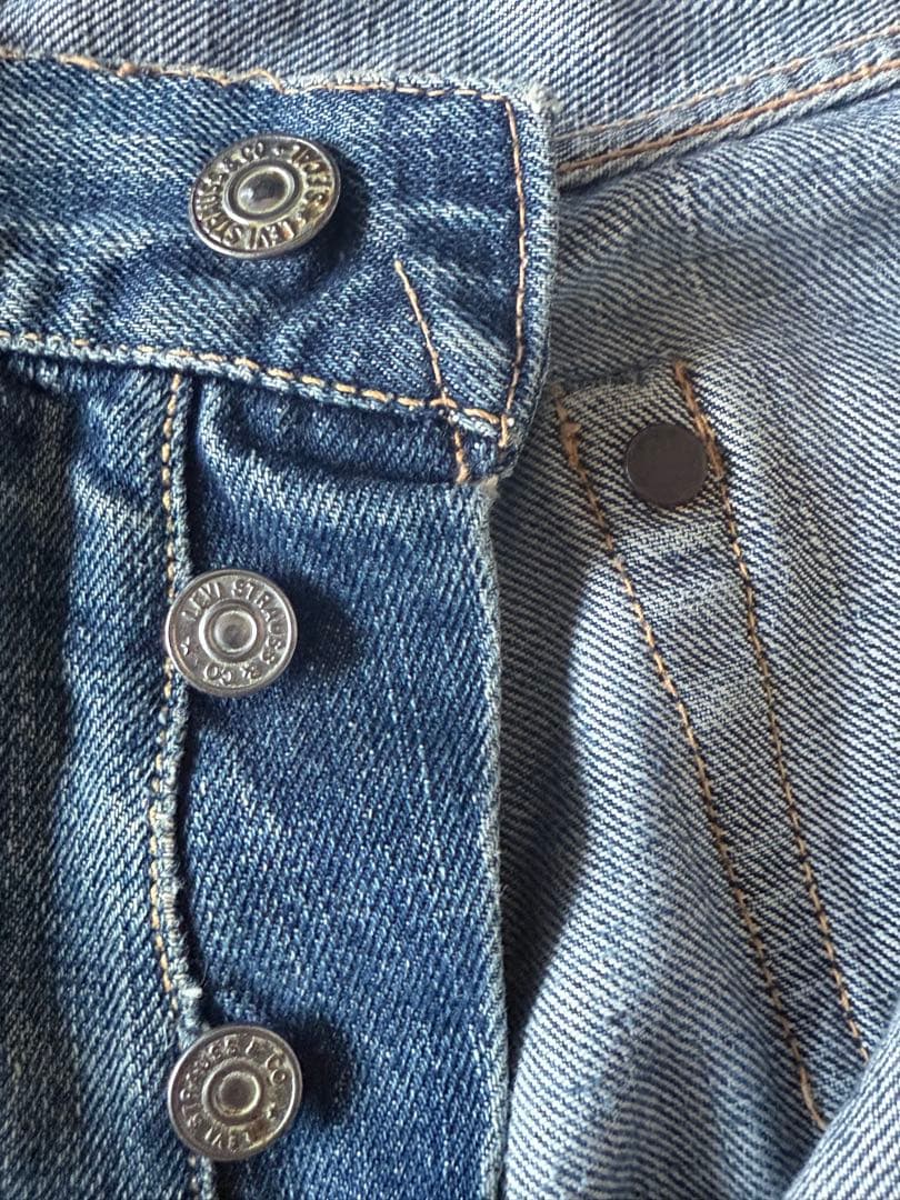 Levi's 501XX片面タブ 47 オリジナル革パッチBIGE 激美ヒゲ